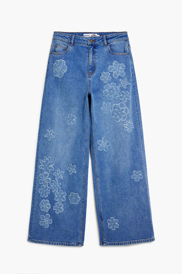 Tyler McGillivary Wide Leg floral jeans | Desigual