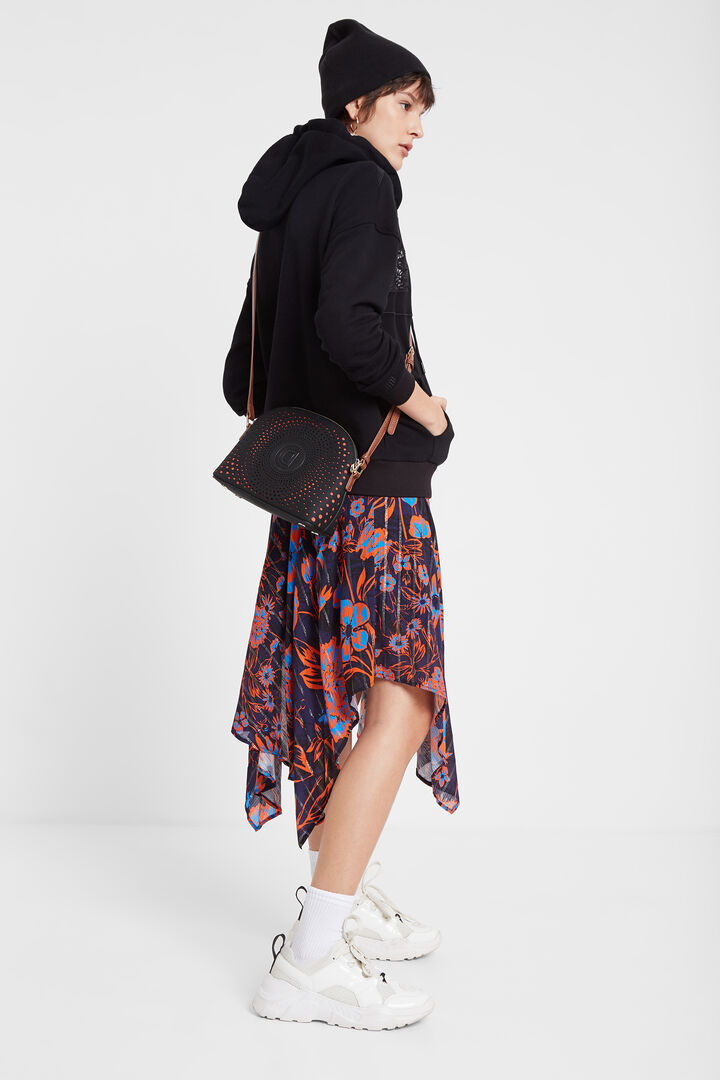 Sling bag with logo and geometric spiral | Desigual