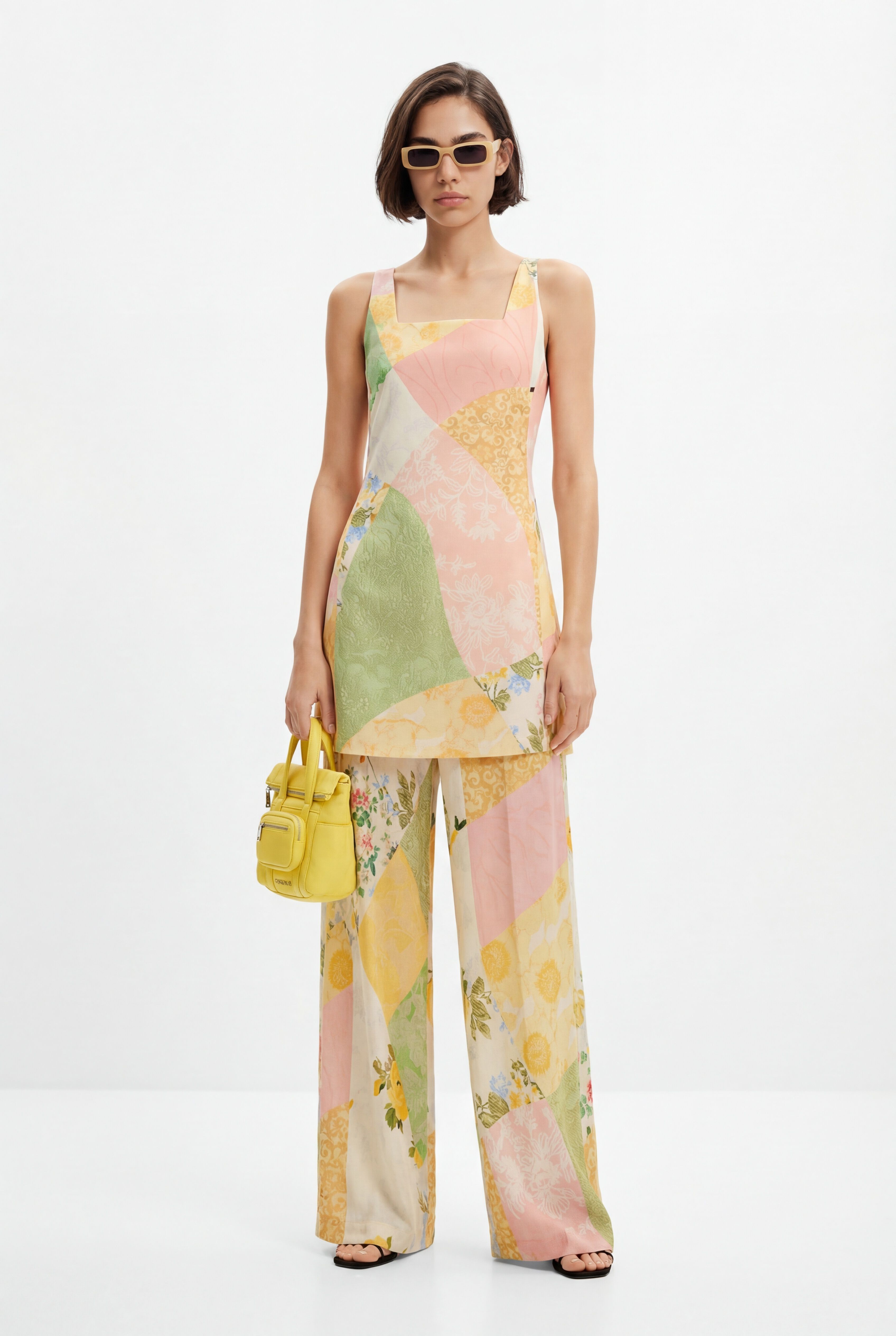 Desigual, Kurzes Blumenkleid, Damen, Polyester, XS