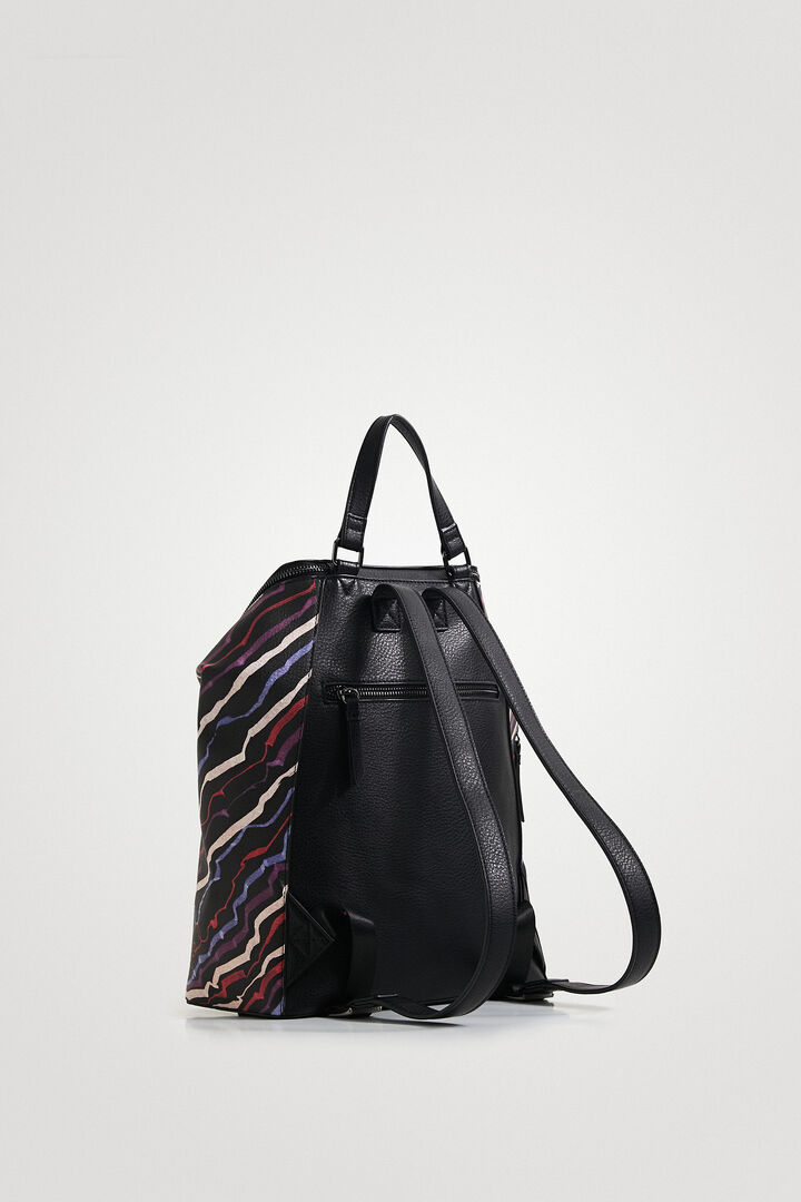 Leather effect painted backpack | Desigual