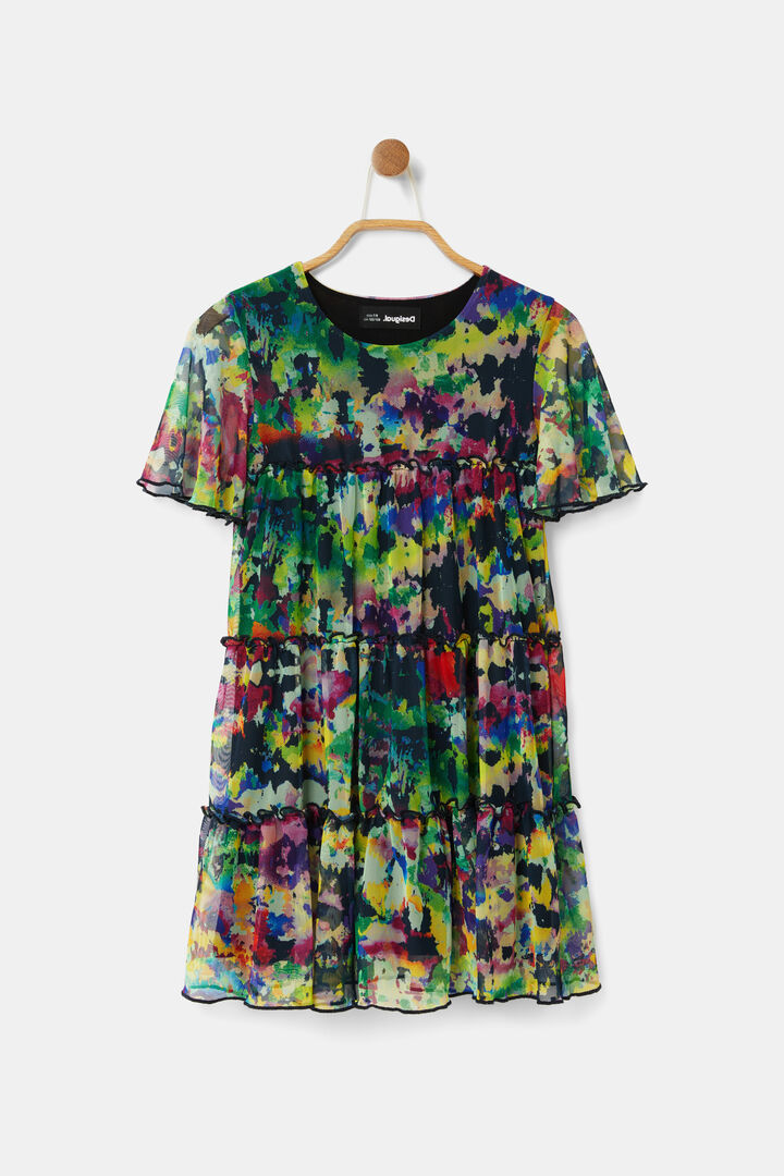 Vestido folhos arty | Desigual