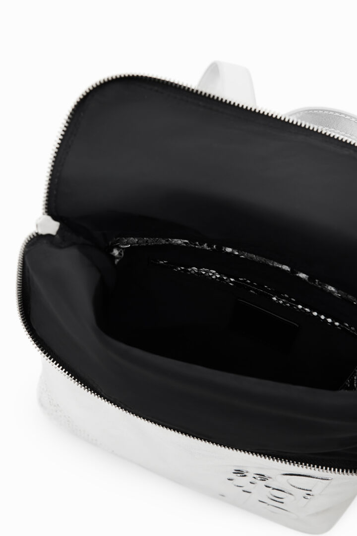 Midsize metallic patchwork backpack | Desigual
