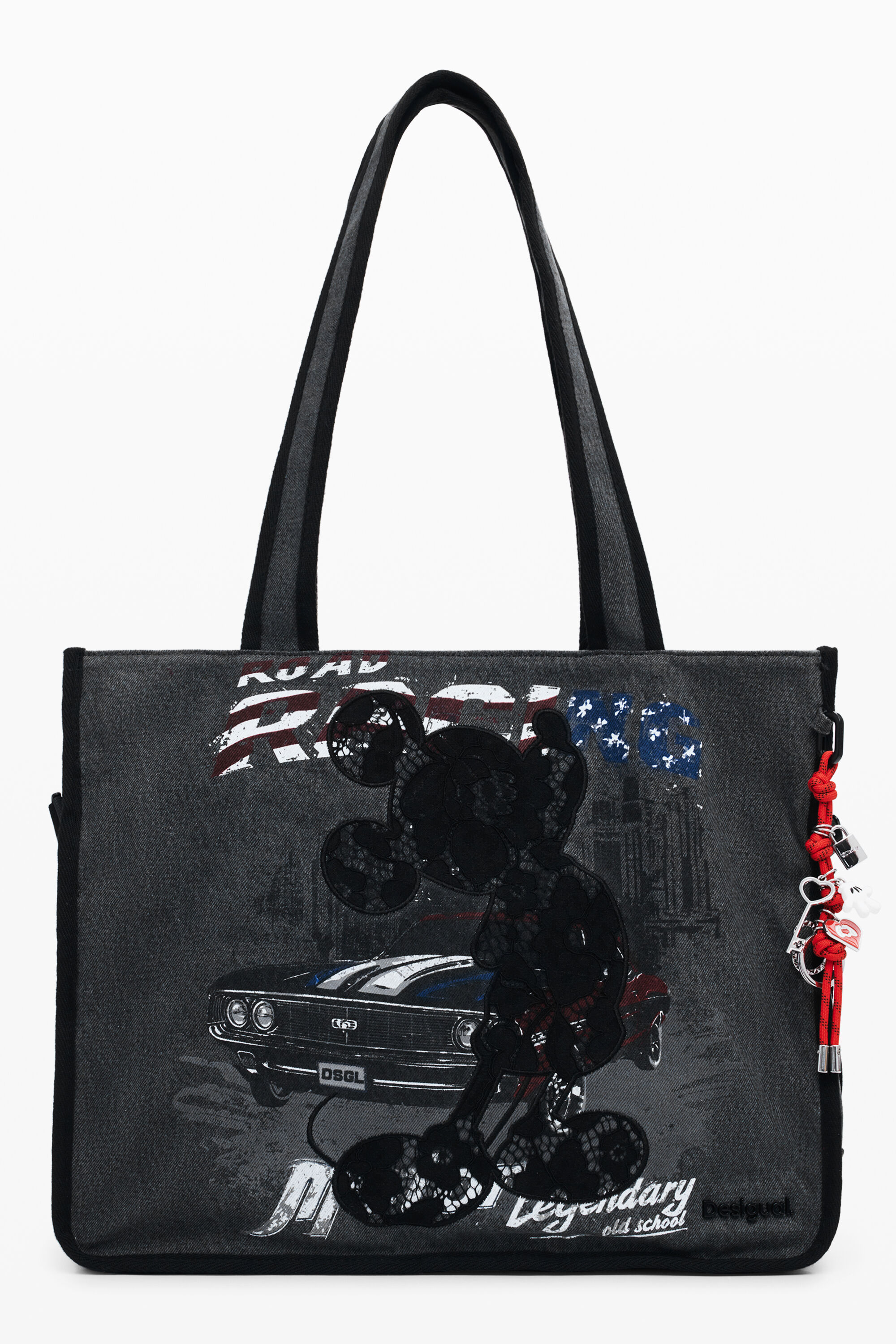 Mittlere Mickey™ Denim-Shopper-Tasche