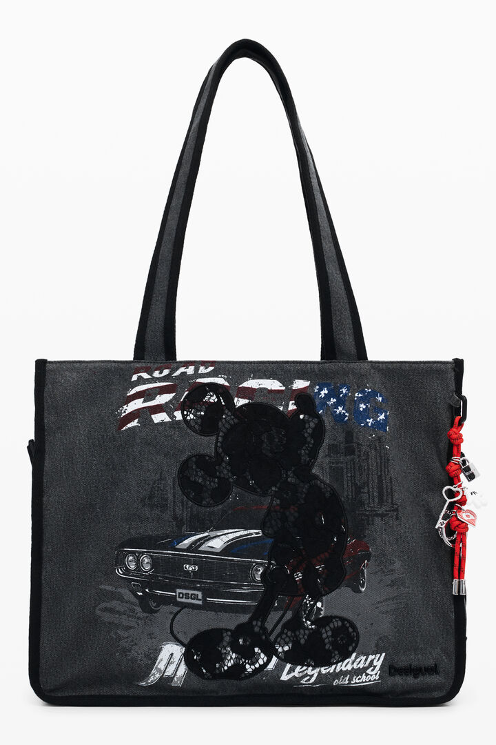 Mittlere Mickey™ Denim-Shopper-Tasche