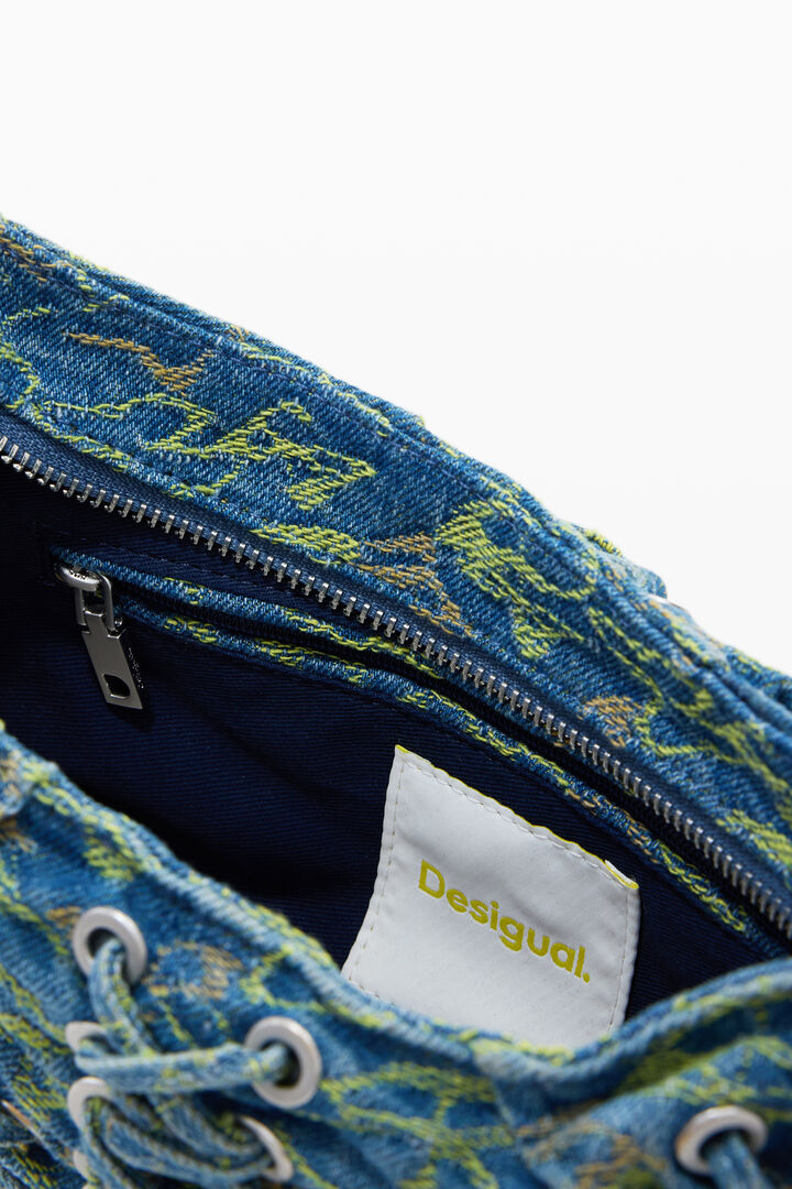 Bolso denim trenzado mediano | Desigual
