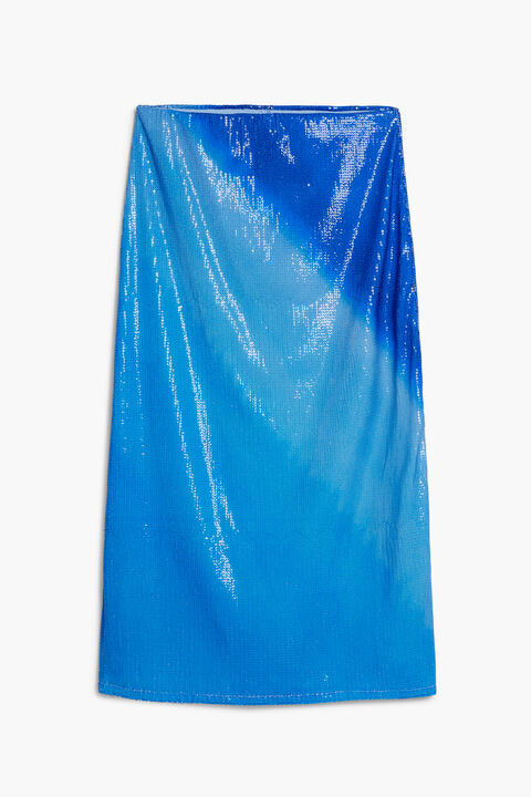 TIE-DYE MIDISKIRT