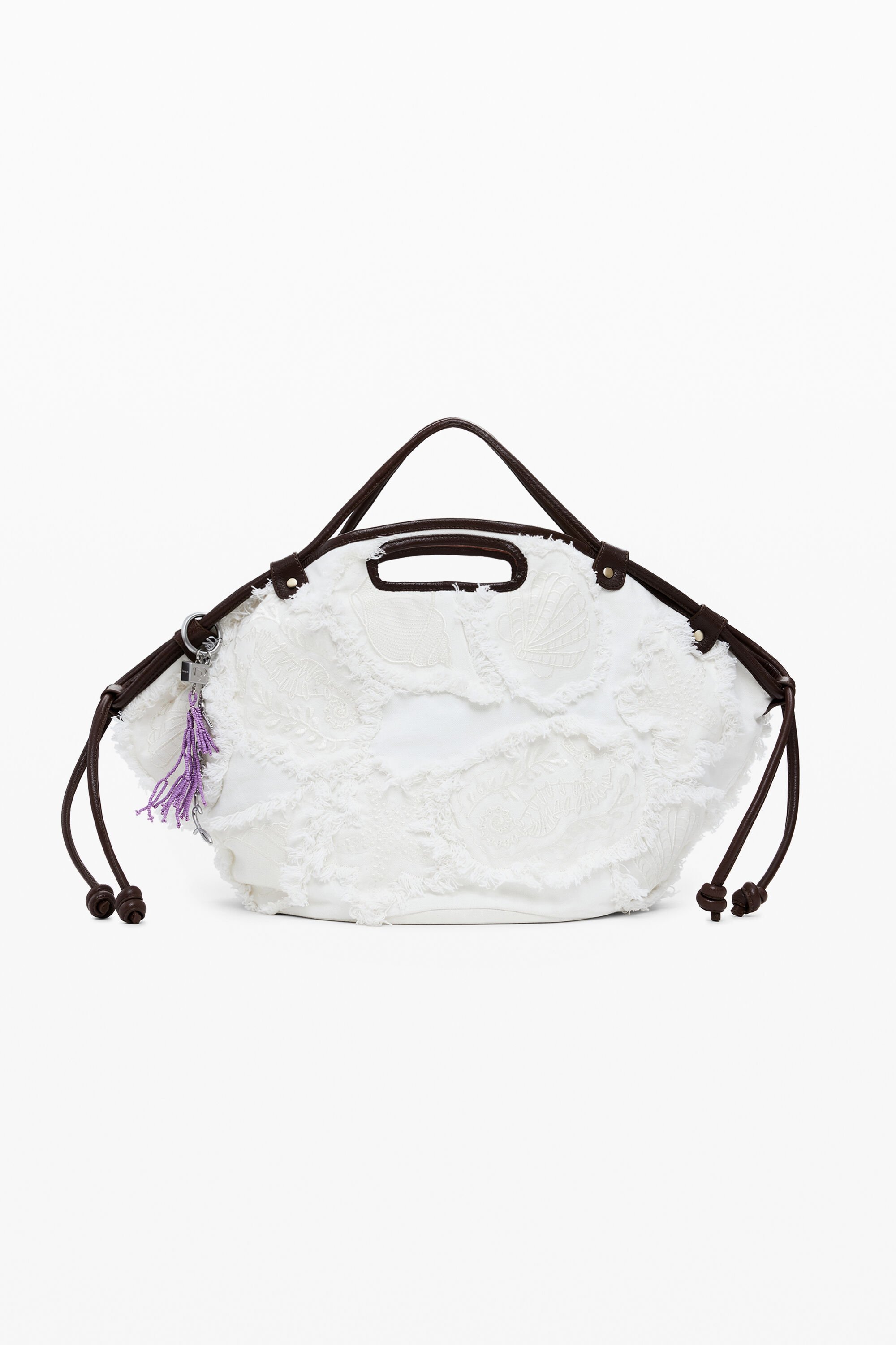Bestickte mittelgroße Tasche