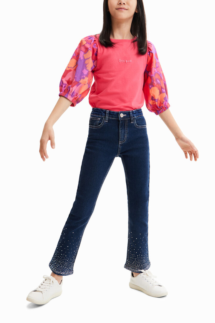Vaqueros Flare strass | Desigual