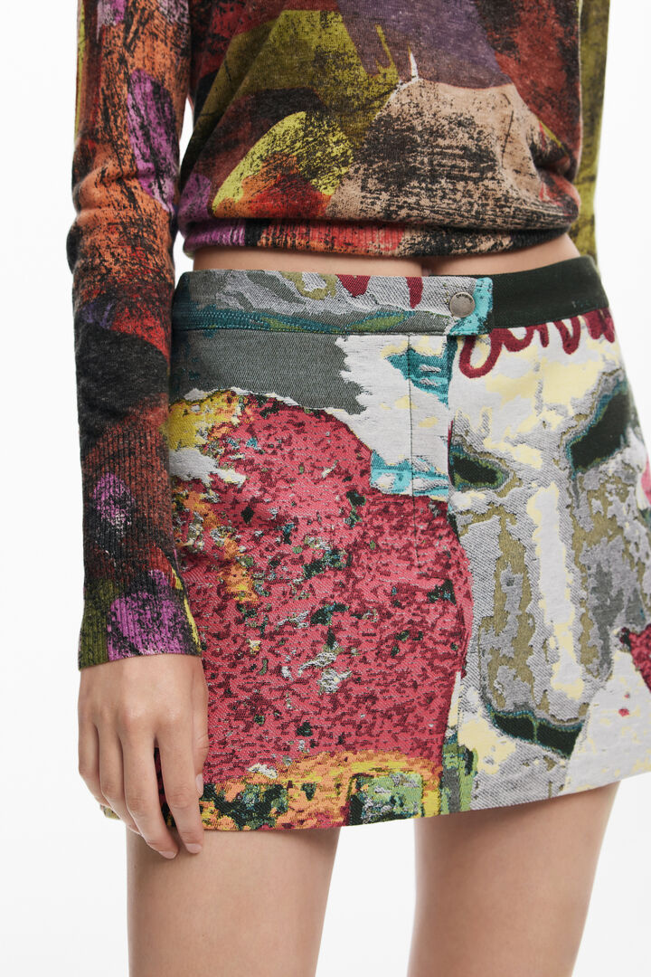 Short floral skirt M. Christian Lacroix | Desigual