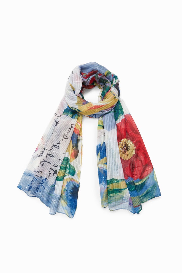 Rectangular foulard patch tropical | Desigual