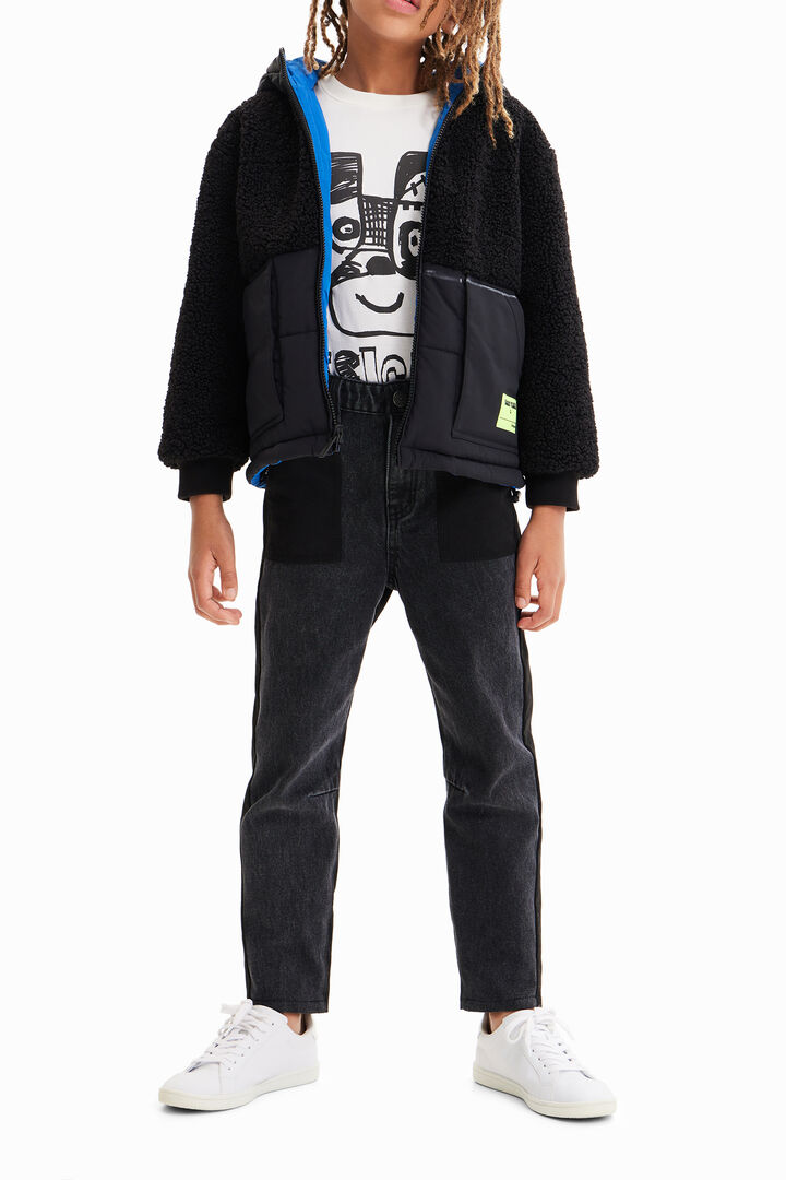 Chaqueta reversible capucha | Desigual