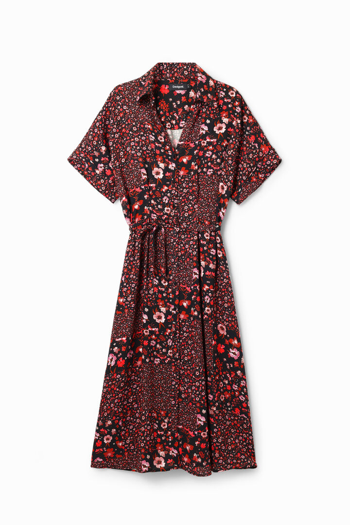 Floral midi shirt dress | Desigual