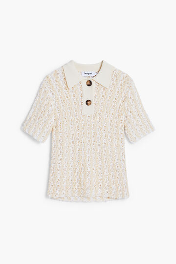Top crochet polo | Desigual