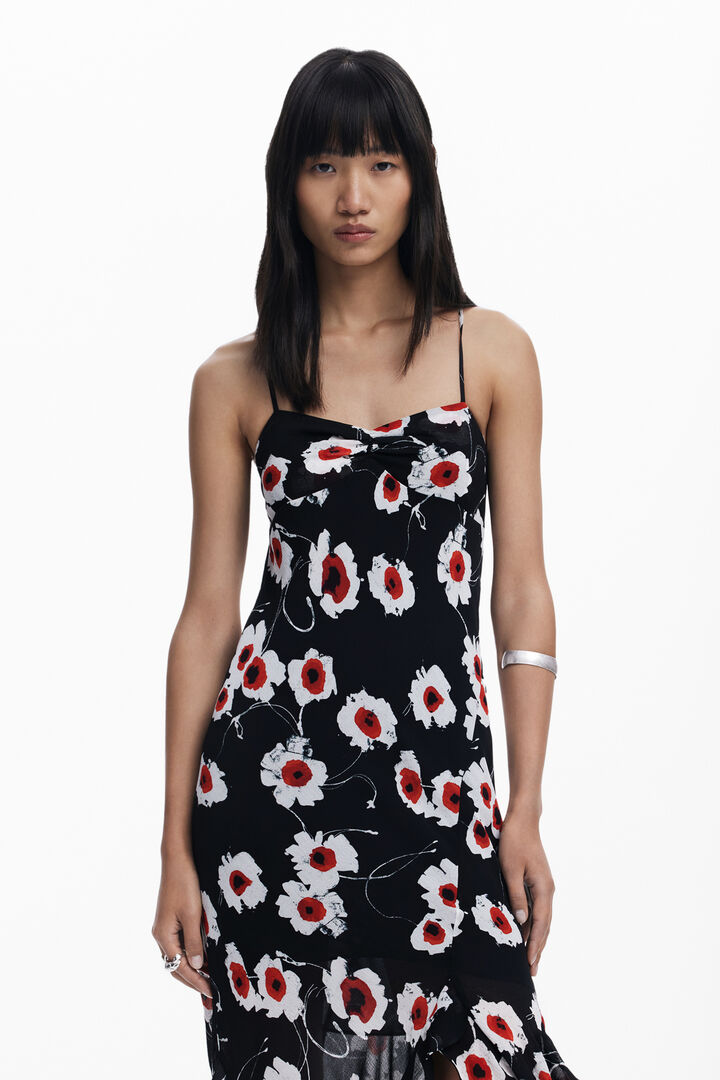 Poppy ruffle midi dress | Desigual