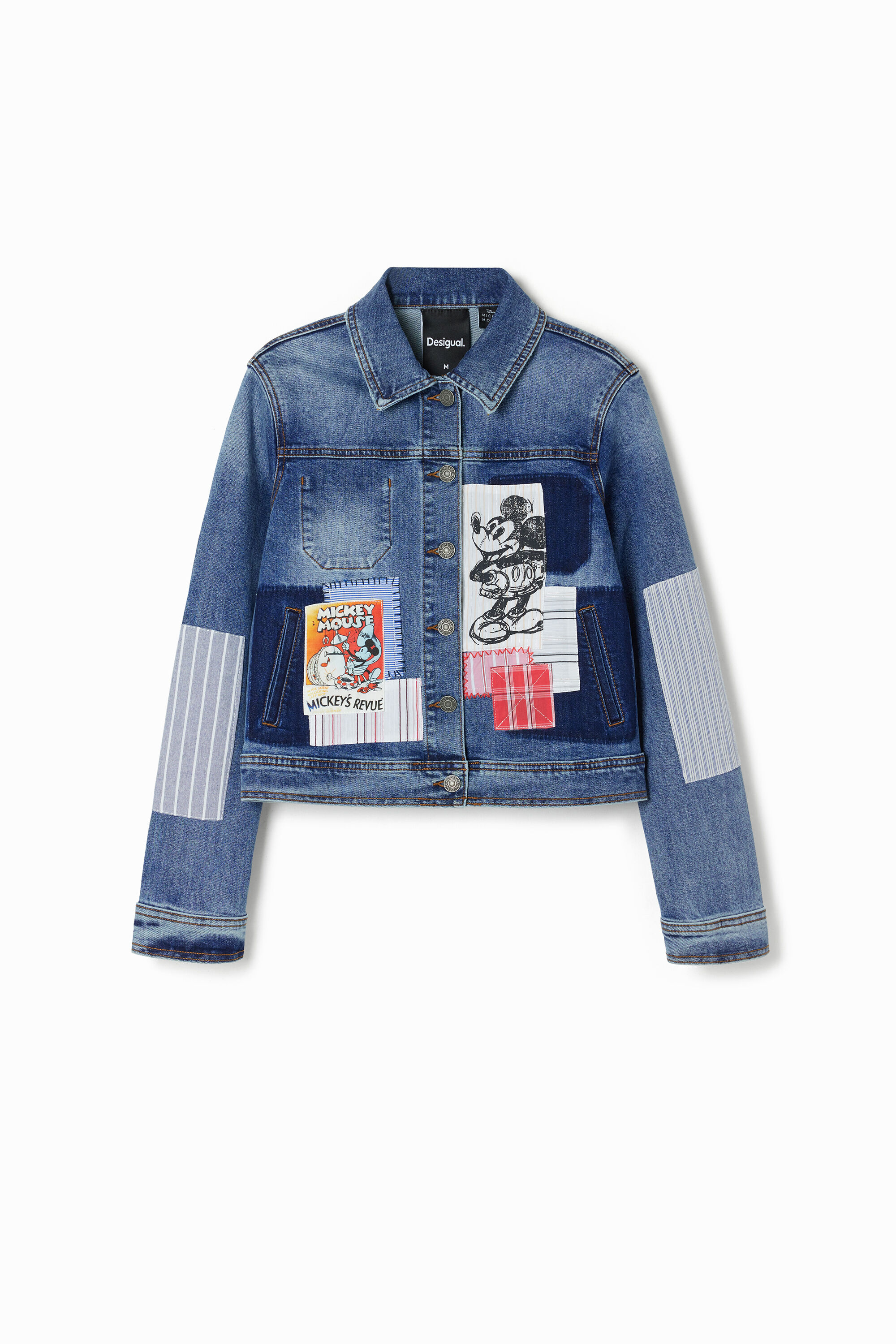 レディース ミッキーマウス パッチワーク デニムジャケット I Desigual.com