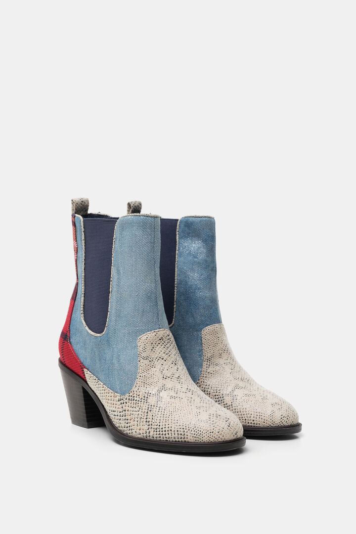 Botins cano médio patchwork | Desigual