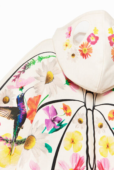 Oversize pillangós kapucnis pulóver | Desigual