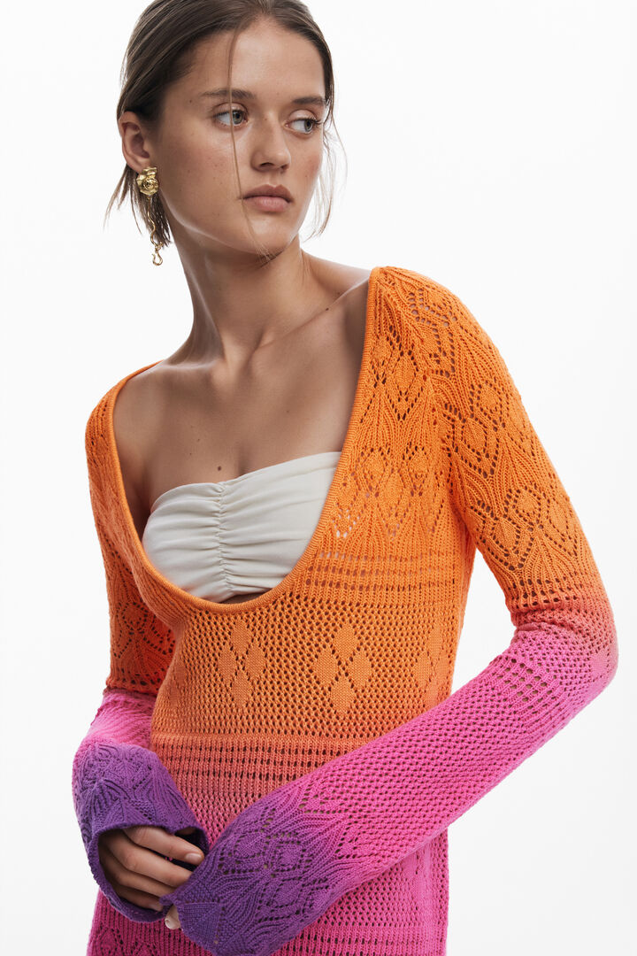 Robe crochet Tie-Dye | Desigual