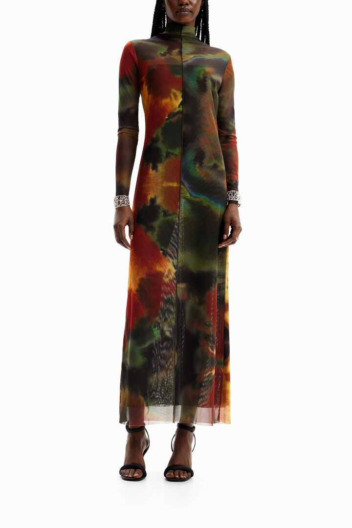 Vestit midi aquarel·la | Desigual