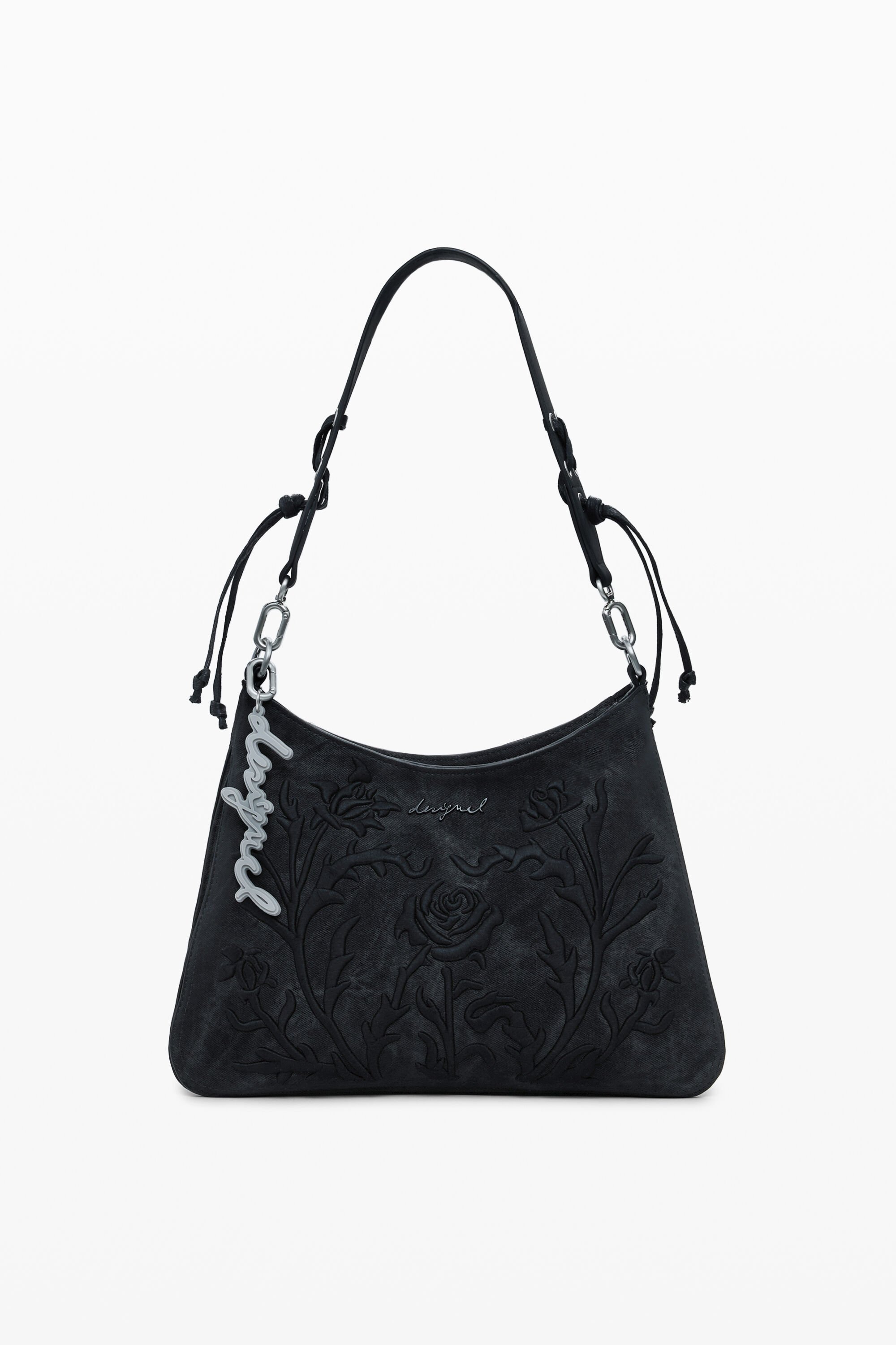 Desigual Small 3D embossed bag - BLACK