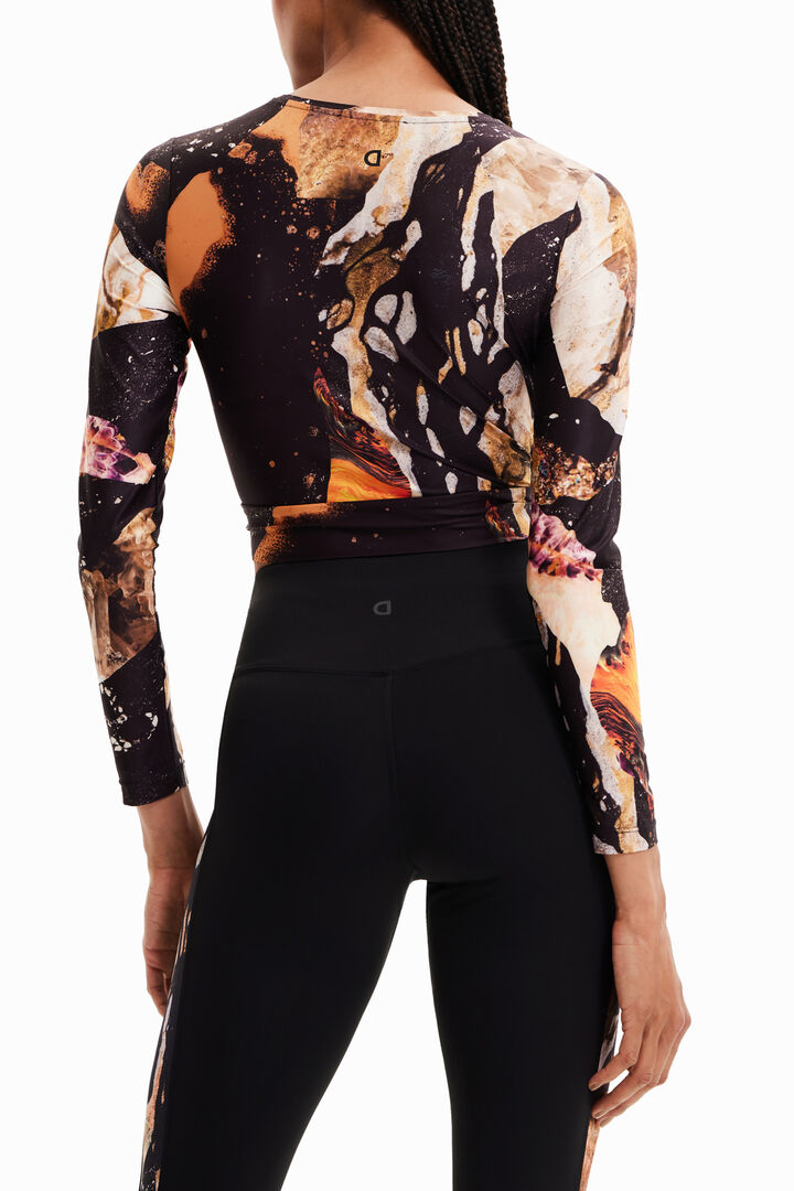 T-shirt court minéraux | Desigual