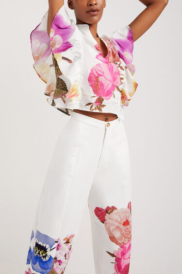 M. Christian Lacroix floral baggy trousers | Desigual