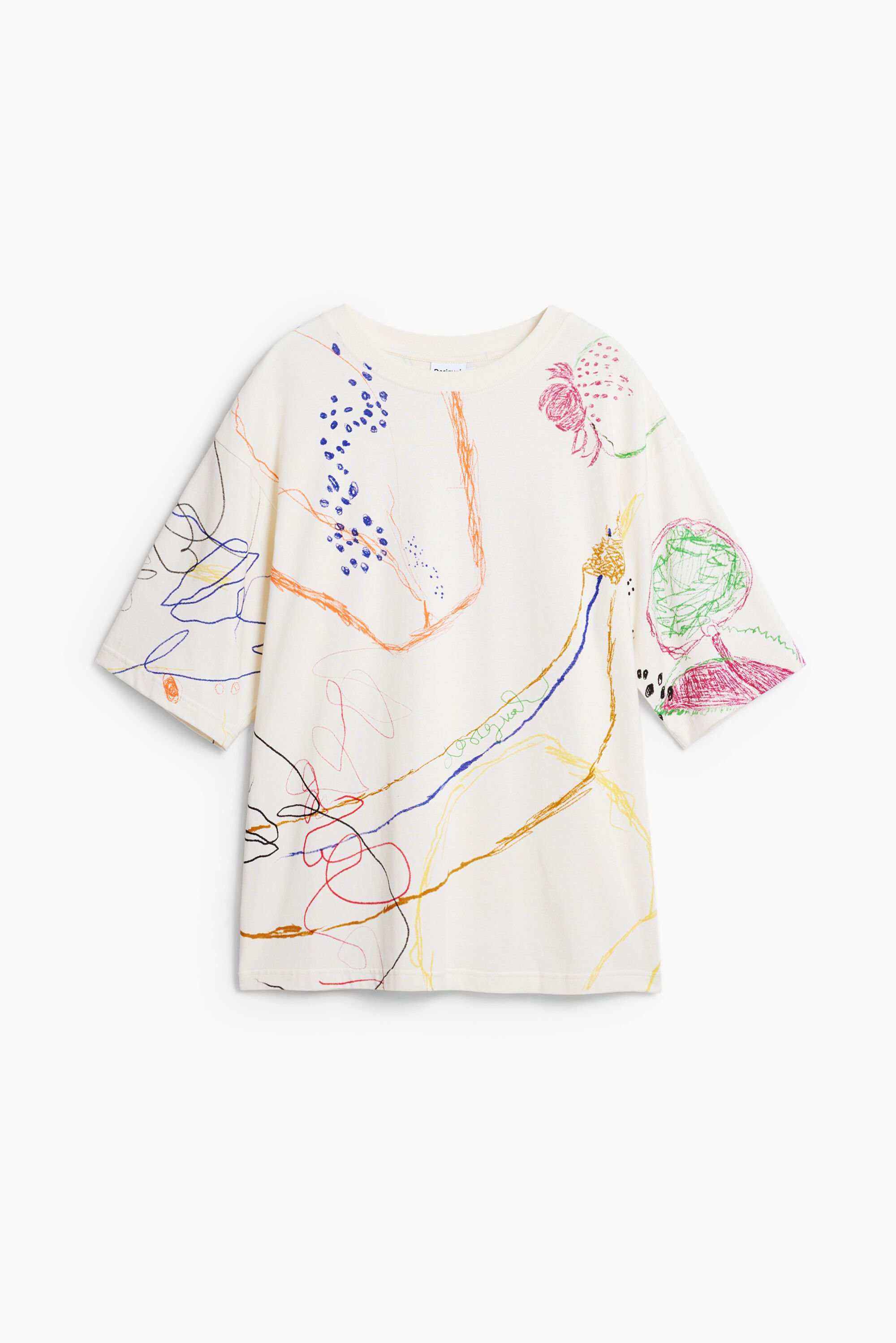 Tシャツ・カットソー SATUR Citron Summer Graphic Short Sleeve T-Shirt Saturday Wh SATUR] Citron Summer Graphic T-Shirt