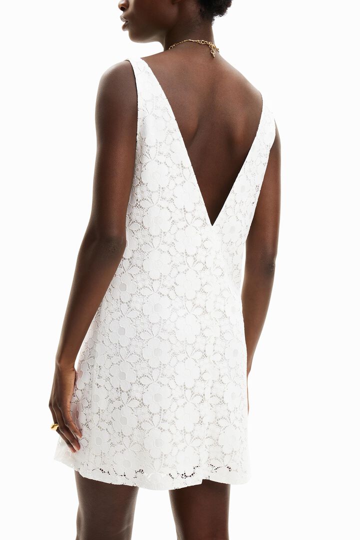 Floral lace mini dress | Desigual