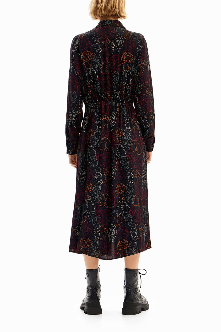 Vestit midi camiser cares | Desigual