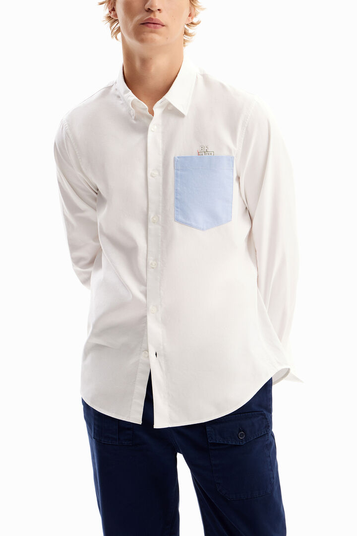 Camisa lisa bolsillo | Desigual