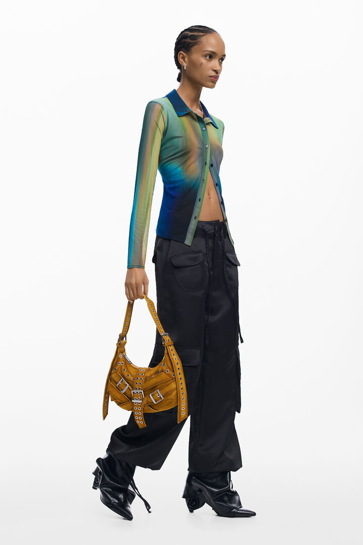 CAMISETA DE MANGA LONGA DE MALHA | Desigual