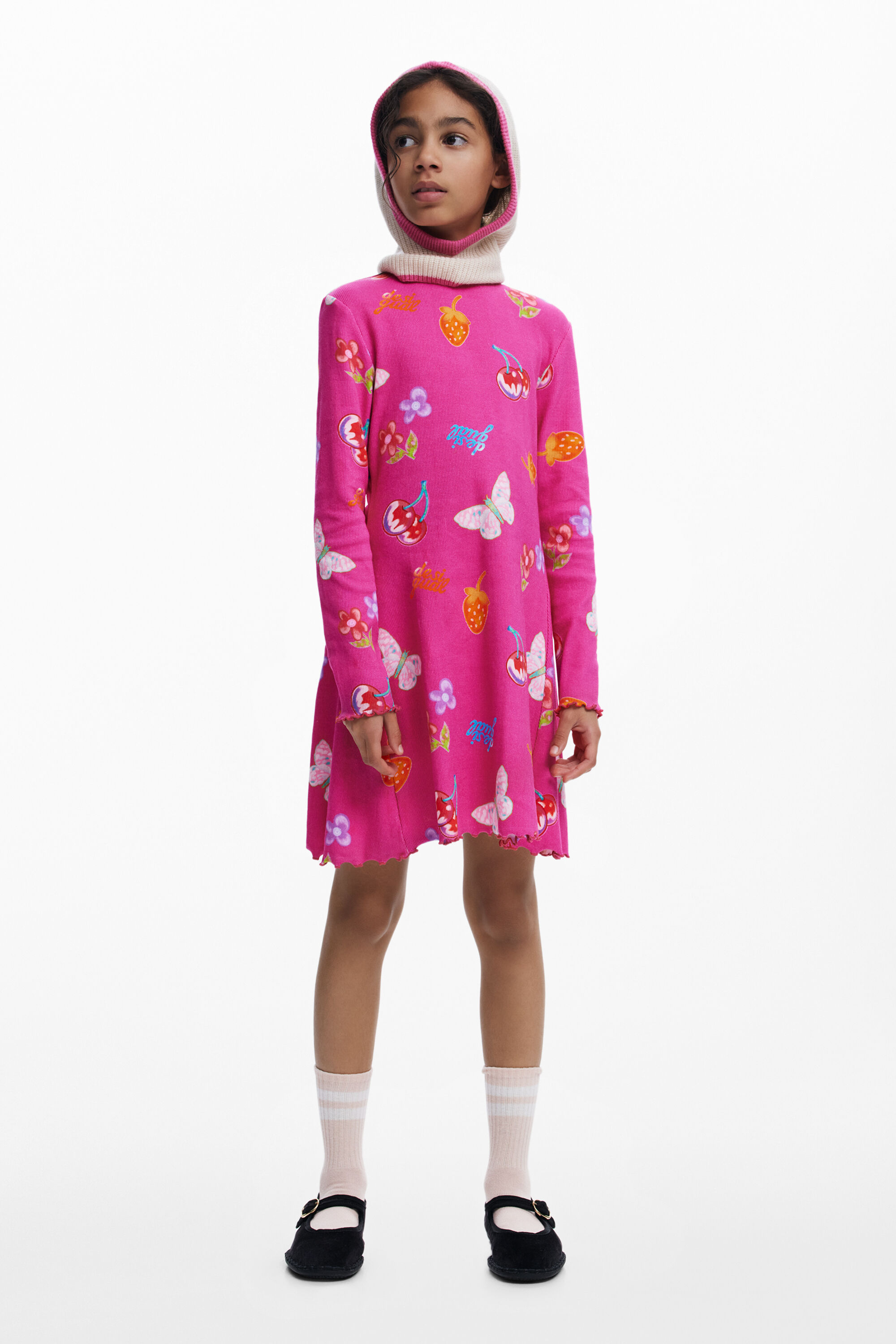 Geribd skaterjurk met vormen