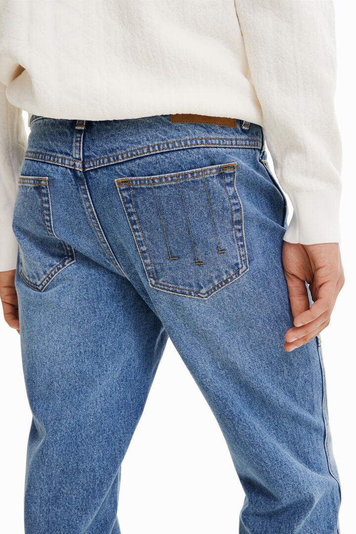 Straight patchwork jeans | Desigual