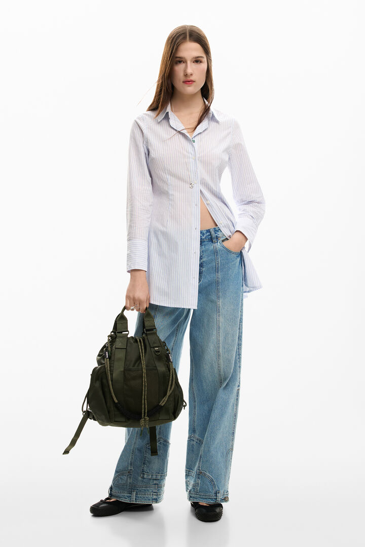 Waxed nylon multi-position backpack | Desigual