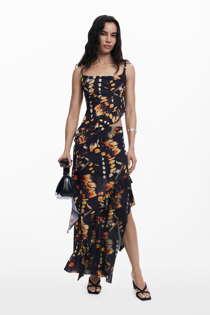 Ruffled butterfly skirt