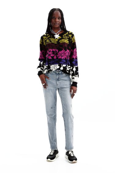 Floral jacquard pullover | Desigual