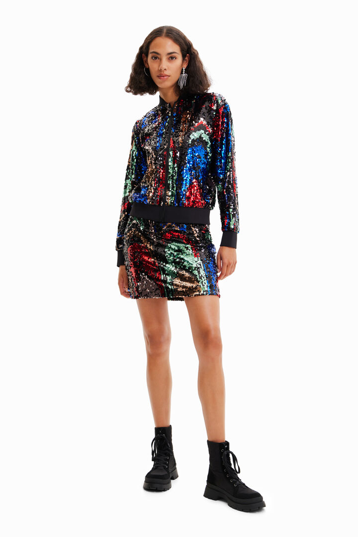 Sequin bomber jacket | Desigual