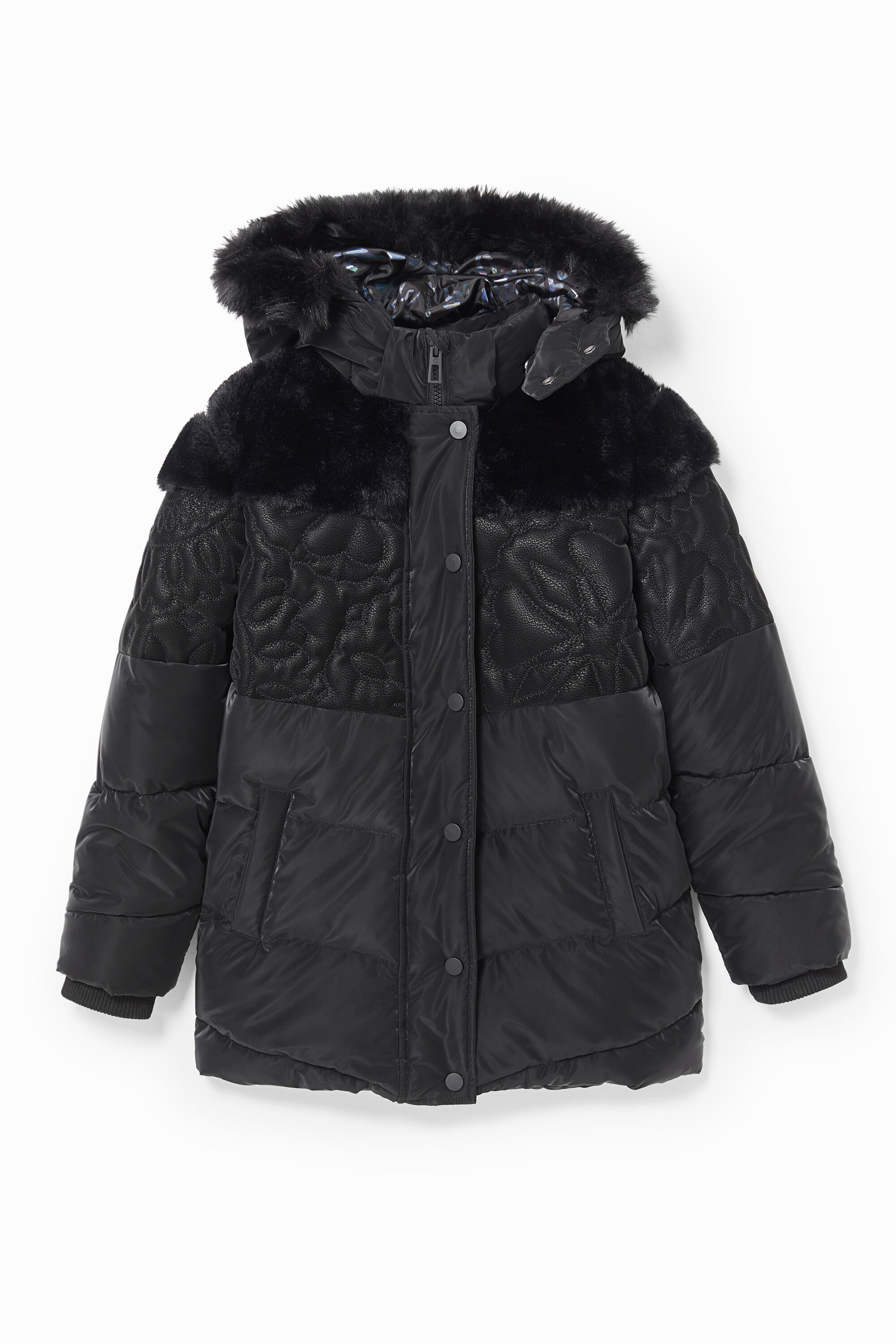 Doudoune longue capuche