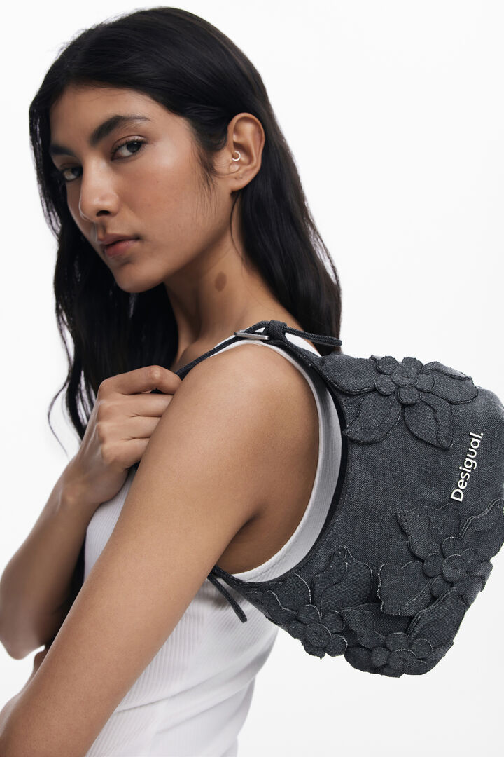 Small floral appliqué bag | Desigual