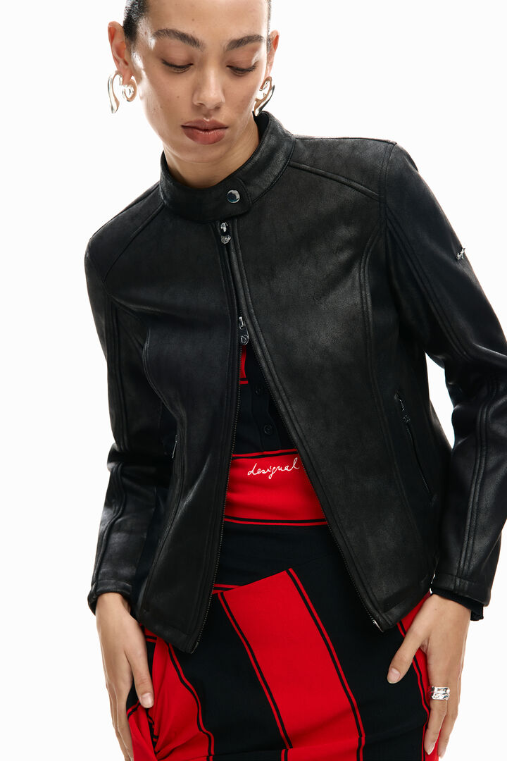 Faux leather jacket | Desigual