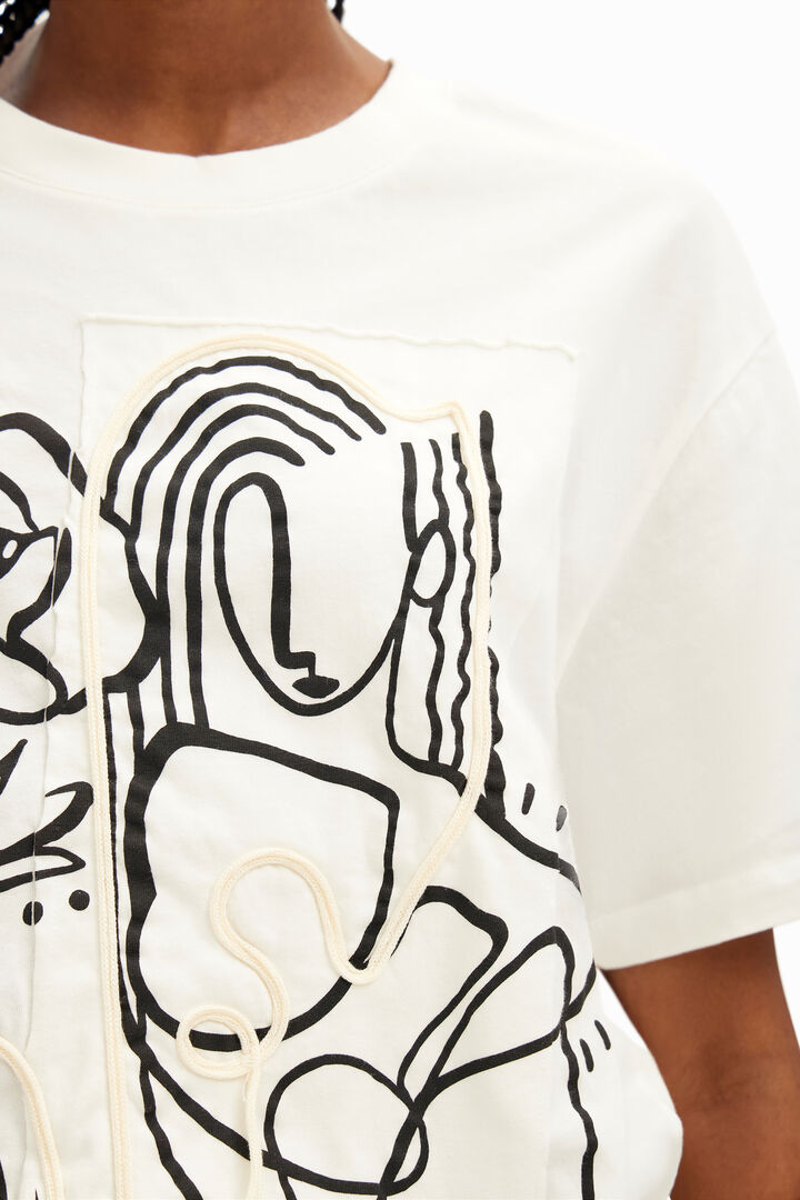Arty illustration T-shirt | Desigual