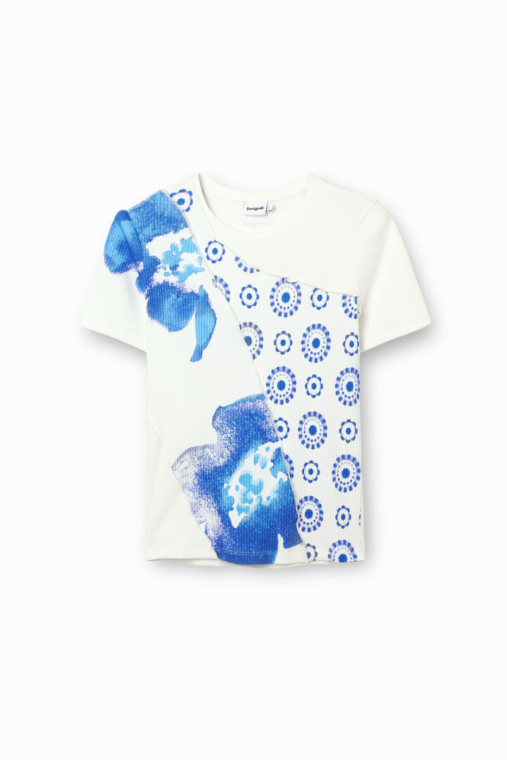 T-shirt patchwork fleurs | Desigual