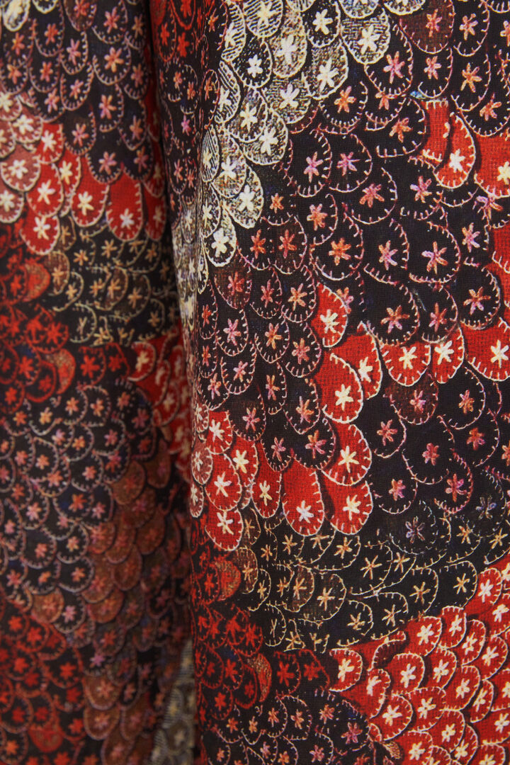Wide print trousers | Desigual