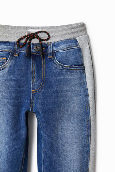 Hybrid denim jogger trousers | Desigual
