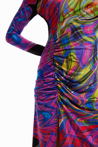 María Escoté slim midi dress | Desigual