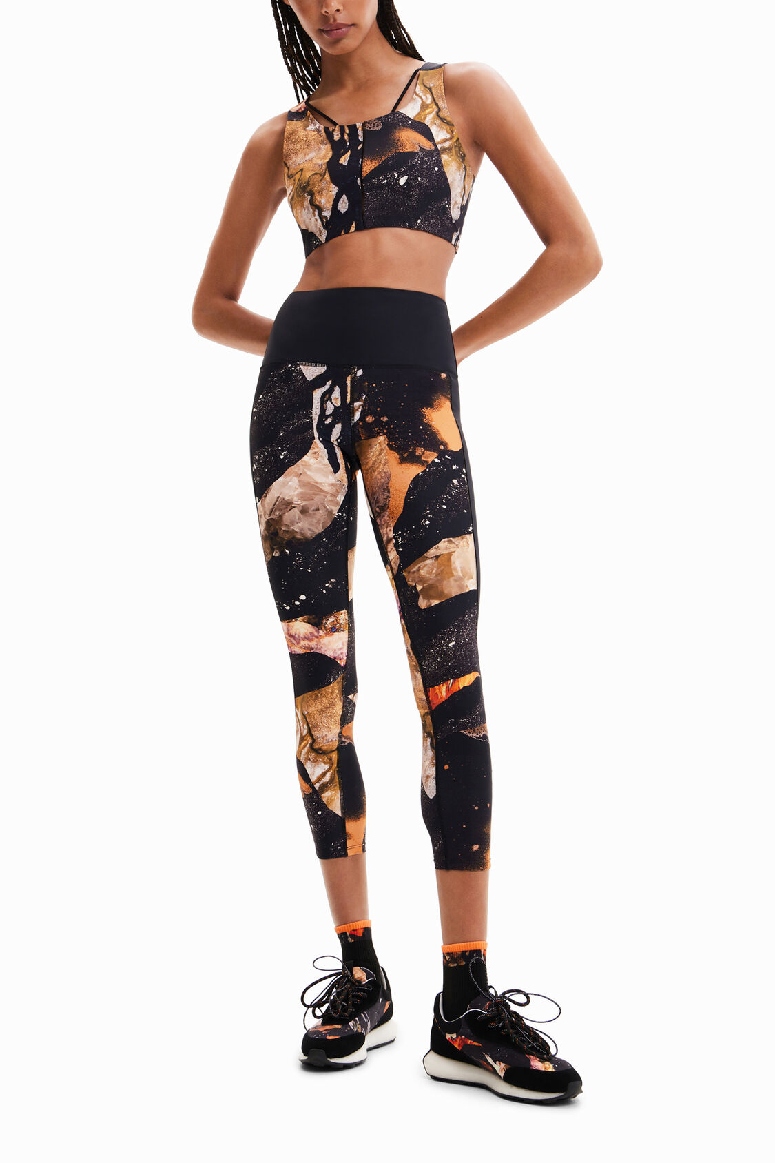 Disturbio Conciliar marca Leggins estampado efecto mineral | Desigual.com