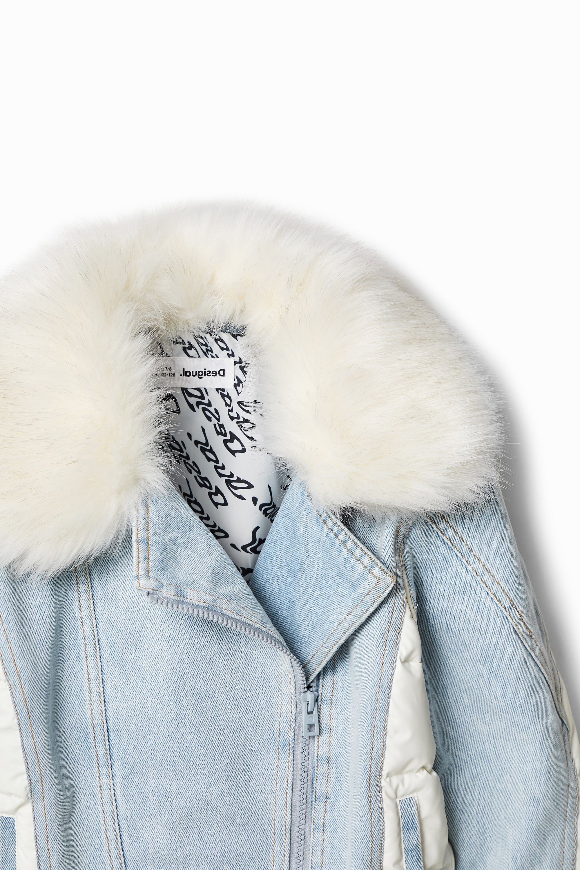 Fluffy trucker jacket outlet