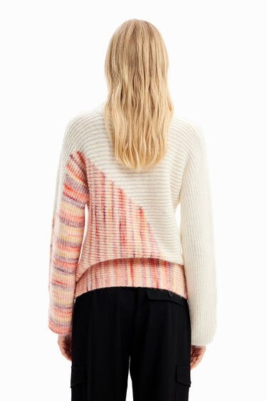 Asymmetric design pullover | Desigual