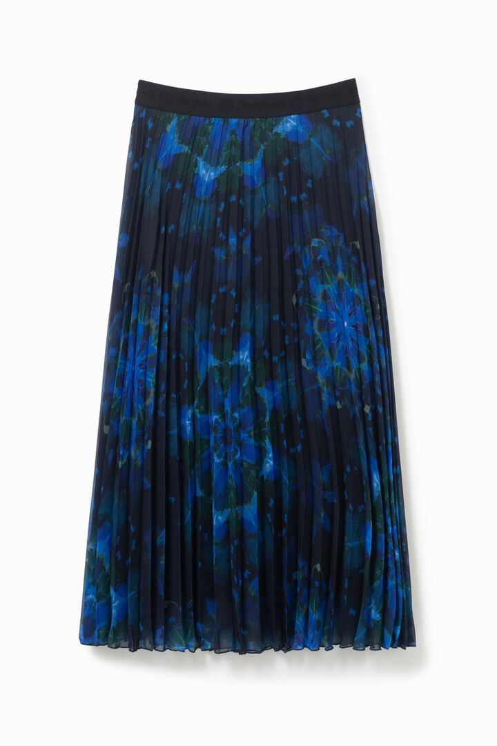 Gonna midi plissettata print mandala | Desigual