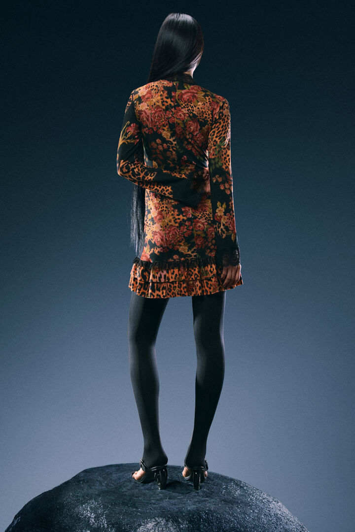 Printed short dress